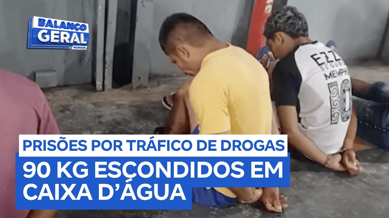 Cinco pessoas são presas por tráfico; as drogas estavam escondidas na caixa d’água de um barco