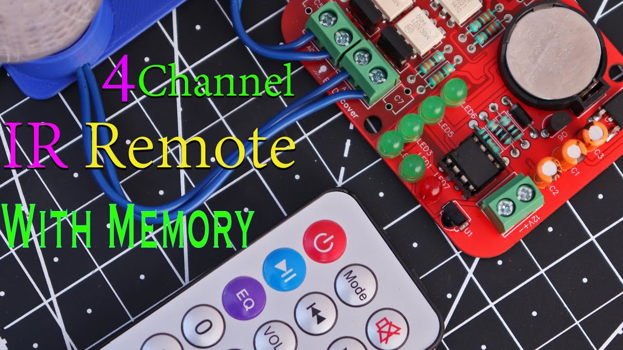 With EEPROM, Without Relay, IR 4 Channel Remote Control System . For ...