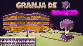 La Mejor Granja De SHULKER Fácil y Eficiente (950 P/H) MINECRAFT JAVA 26.1.2