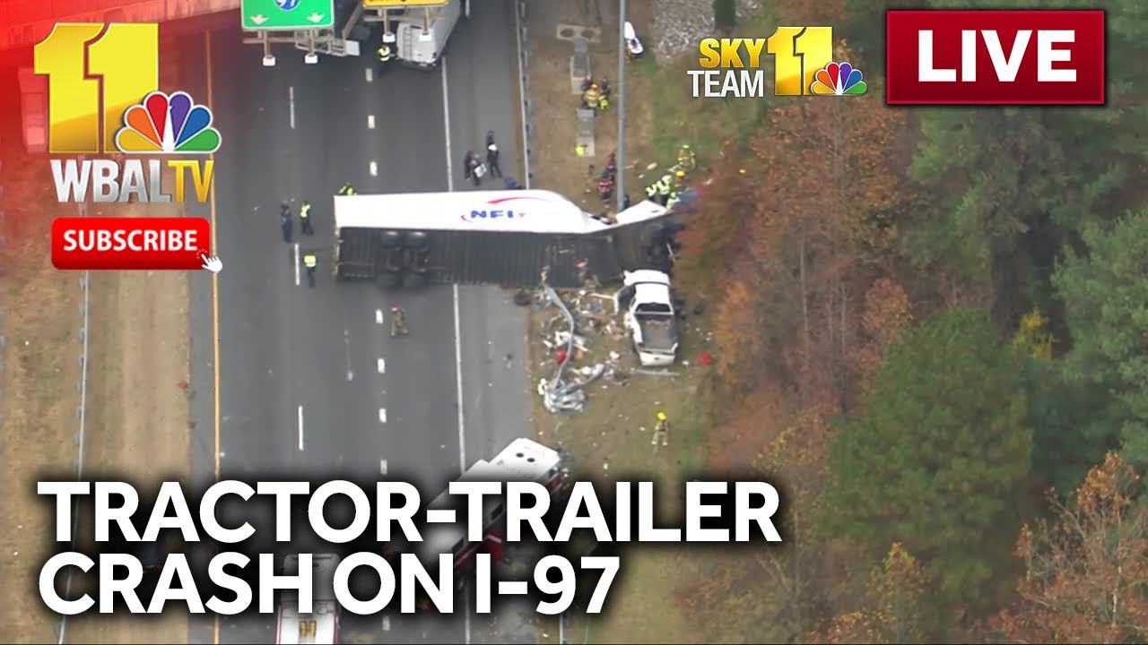 LIVE: Tractor-trailer crash closes NB I-97 in Millersville - wbaltv.com