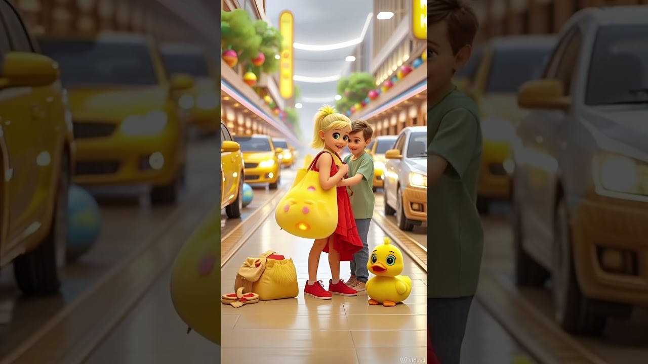 Little Duck Swimming with Mermaid Girl | Fun Kids Cartoon 