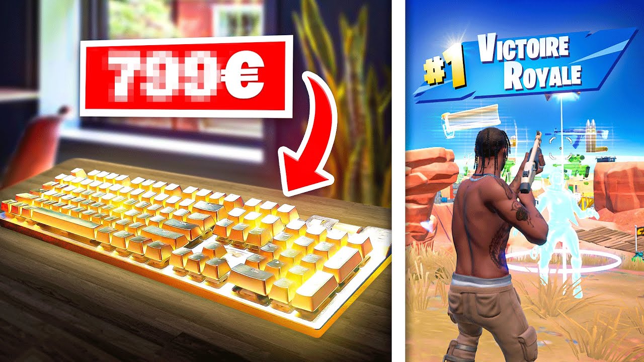 J'ai testé le CLAVIER le PLUS CHER du MONDE sur Fortnite... (je suis