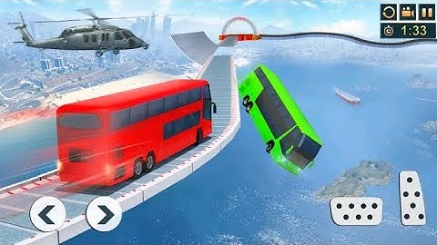 Impossible Bus Driving Master Android Gameplay || Red Colour Bus By Wow Gameplay
