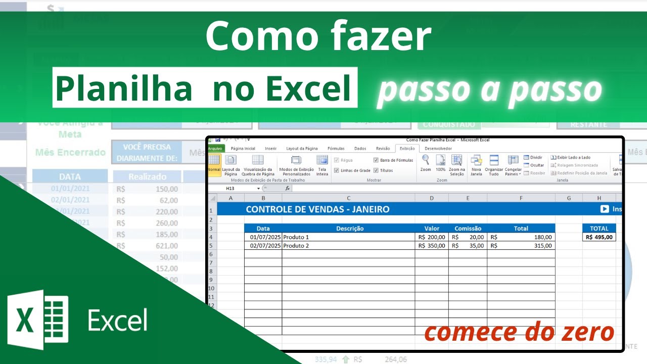 💢[Excel] Como criar planilha no excel Passo a Passo (Excel Iniciante ...