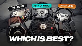 Which Direct Drive Wheel Is The Best? Logitech G Pro vs Thrustmaster T818 vs Moza R9