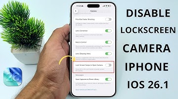 How to Disable Lock Screen Camera On iPhone iOS 26.1