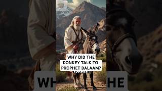 WHY DID THE DONKEY TALK TO PROPHET BALAAM? #bibllestories WHY DID THE DONKEY TALK TO PROPHET BALAAM? #bibllestories