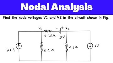 Nodal Analysis Example | Node Analysis Example | Electric Circuits and Networks