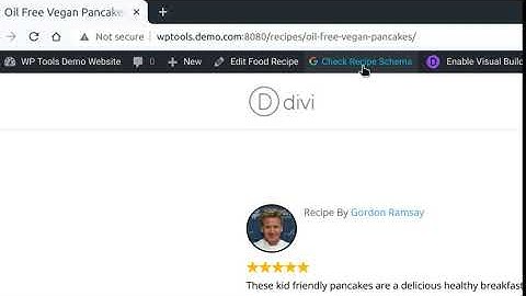 Recipe Schema - Rich Snippet Testing Tool