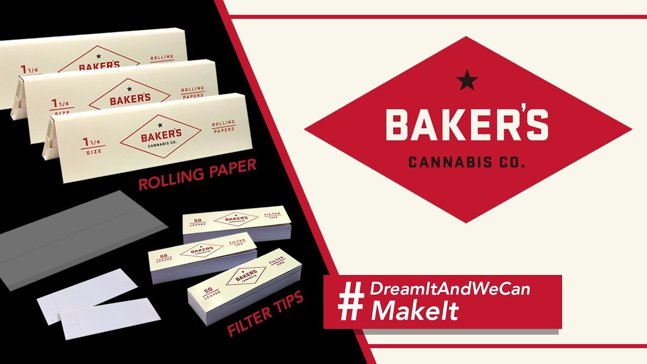 BAKER'S CANNABIS CO. ROLLING PAPERS & FLAT FILTER TIPS | WAKE AND BAKEEEEE