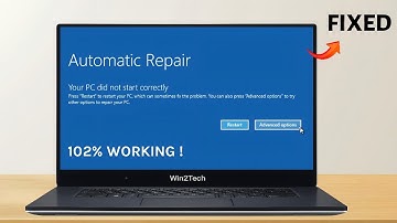How To Fix Automatic Repair Loop in Windows 10 & 11 | Startup Repair Couldn