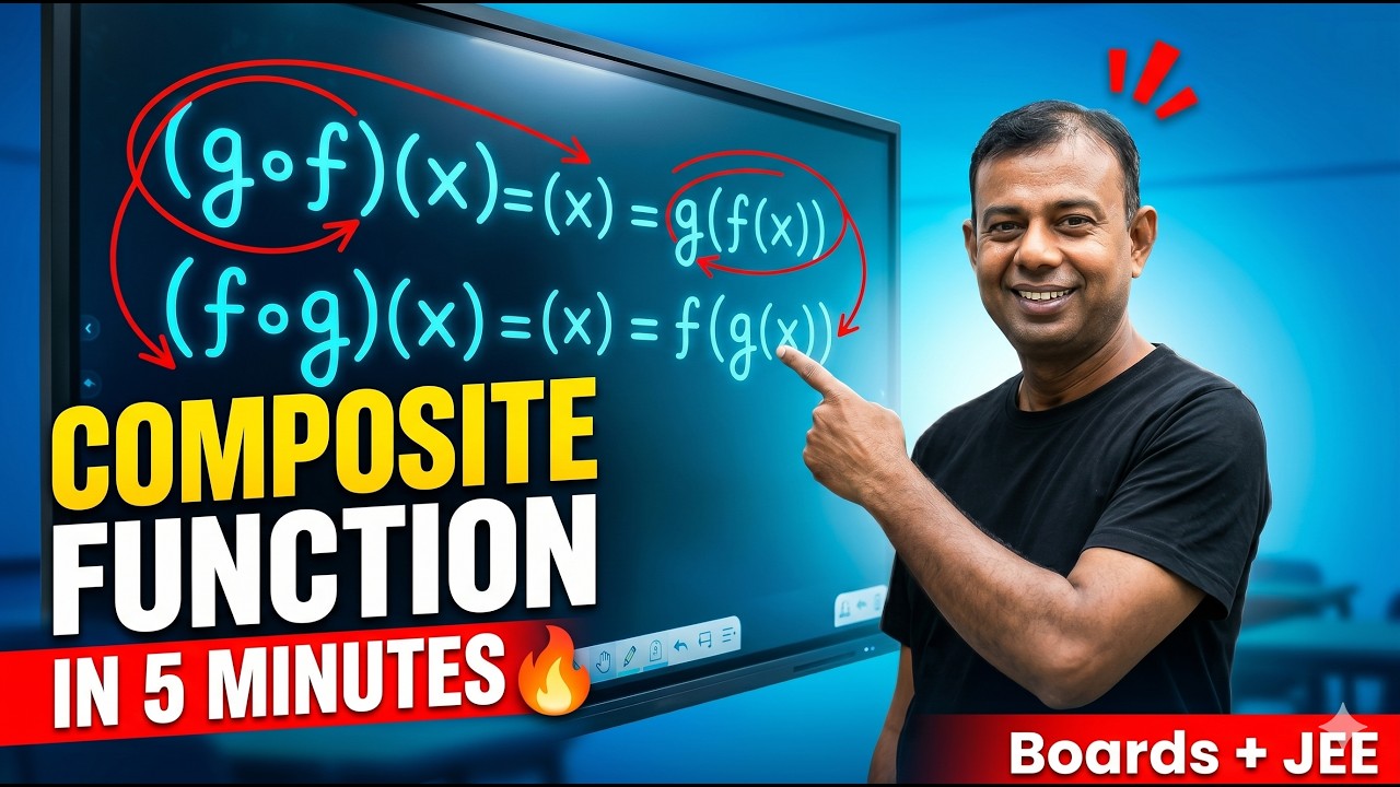 Composite Function Class 12 | Function of Function Explained 🔥 | Board ...