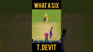 WHAT A SIX TM.DEVIT #cricket #ipl #gamechanger #realcricket22 #cricketlover #REALCRICKT25 #short