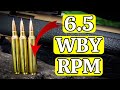 65 wby rpm  first shots and sighting in