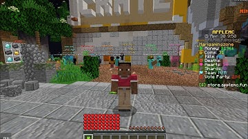 Opening Vote key in apple mc server (Banana realm)...