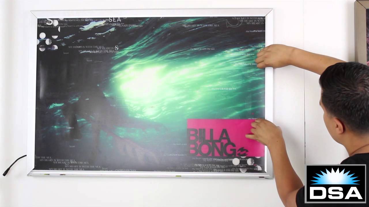 LED Light Box Installation with ZBar Hanger YouTube