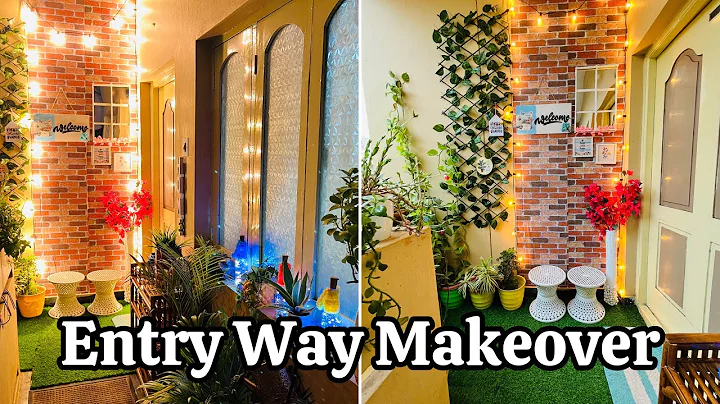 Small Entryway and Outdoor area Transformation|Entryway Makeover 2023 - DayDayNews