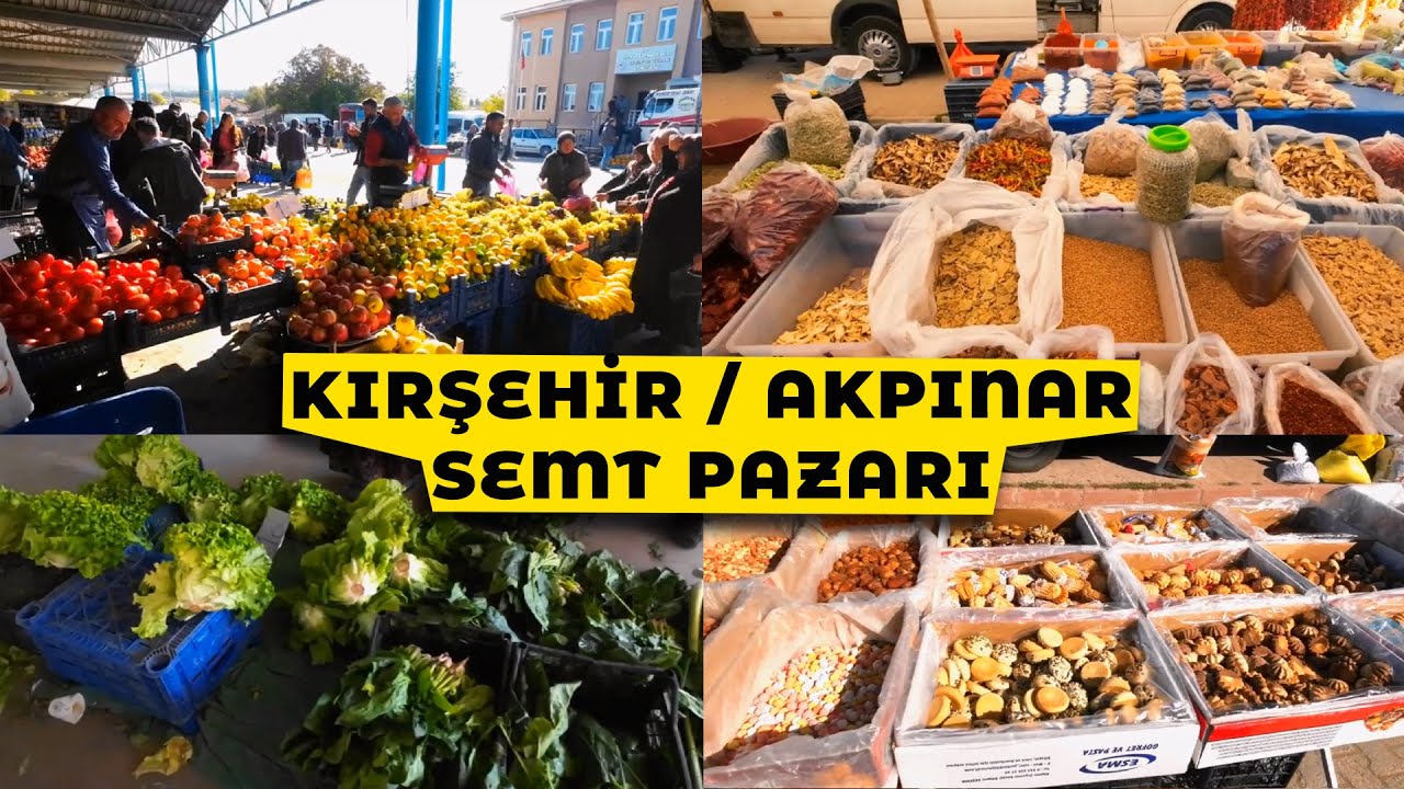 KIRŞEHİR / AKPINAR - SEMT PAZARI #köyhayatı #köyvlog