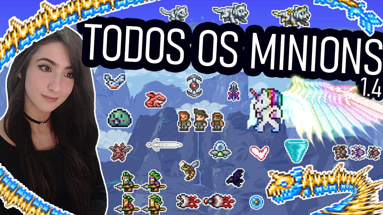 TODOS OS MINIONS Terraria 1.4 Guia Completo YouTube