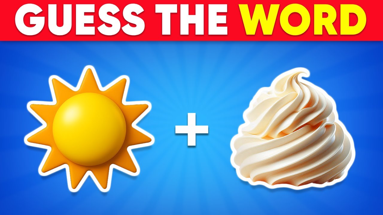 Guess The WORD By Emojis? 🤔 Popular Words | Emoji Quiz 2025