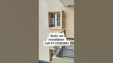 Balcony birds netting installation service
