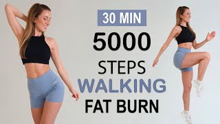 5000 STEPS IN 30 Min - Walking FAT BURN Workout to the BEAT, Super Fun, No Repeat, No Jumping screenshot 4