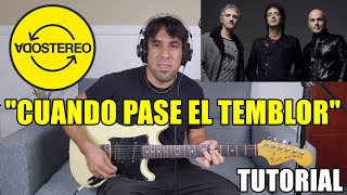 Como tocar "Cuando pase el temblor" SODA STEREO Tutorial Guitarra Acordes Rasgueo