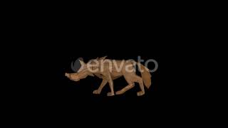 Old Wood Wolf Toy Walk | Motion Graphics - Envato elements