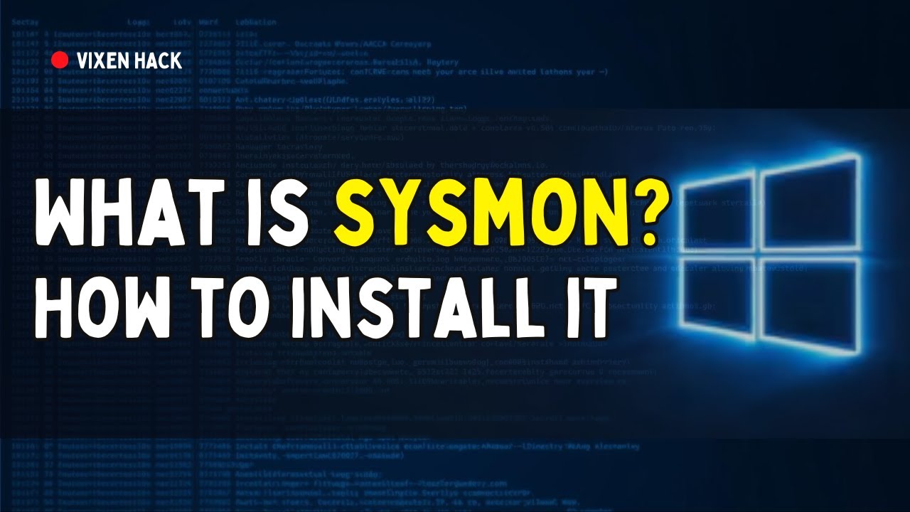 What is Sysmon? How to Install Sysmon in Tamil - YouTube