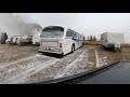 Detroit Diesel 6V71N two stroke cold start in -9°C (Calgary Transit #1130)