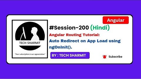 navigateByUrl() method for auto redirect in Angular | Angular Tutorial in Hindi (Session-200)