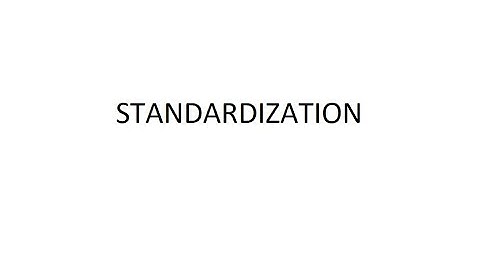 Standardization in Machine Design