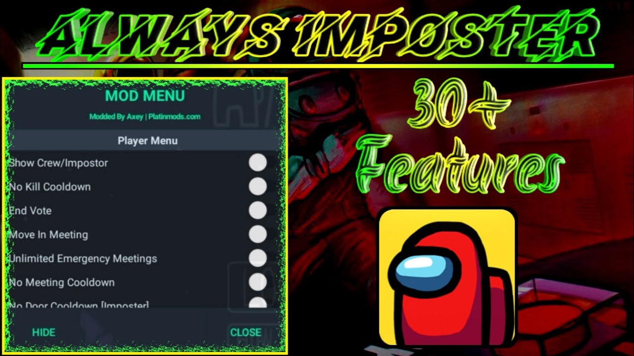 Apk Mod Menu Among Us By Platinmods, Always Impostor, Auto