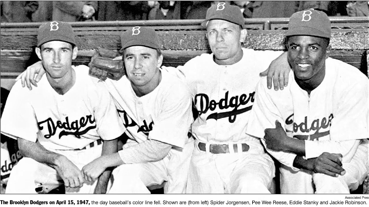 Jackie Robinson Takes The Field