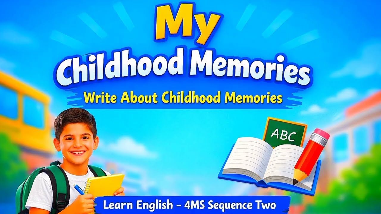 تعلم كيف تكتب فقرة أو رسالة حول ذكريات الطفولة | 4MS Sequence