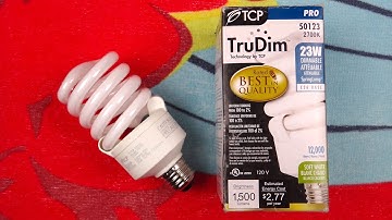 TCP TruDim 23watt 100watt Dimmable CFL Light Bulb