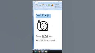 Snail 🐌 Symbol in #msword #viral #reels #trending #youtubeshorts #learning