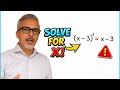 Solve for x: Most Students Lose a Solution 🤔