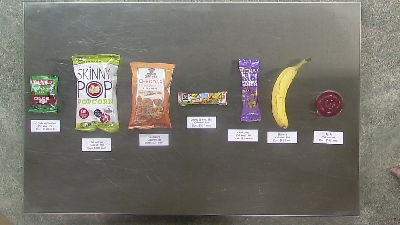 Cheap, healthy snacks to keep at your desk - YouTube