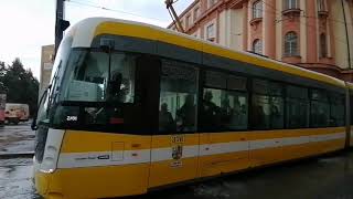 Odjezd Tramvaje Evo2 Evč. 376 Z Hlavní Pošty