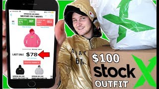 I SPENT $100 ON AN ENTIRE HYPEBEAST OUTFIT FROM StockX! (LEGIT SUPREME, JORDANS, ADIDAS ETC.