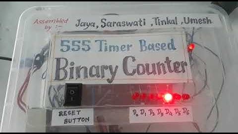 555 Timer Based Binary Counter MSc Physics Project/Model Digital Electronics
