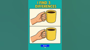 ☕ Find 3 Differences | Coffee Cup Puzzle