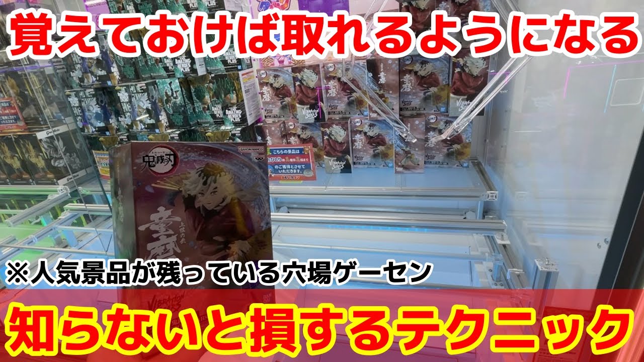 クレーンゲーム】人気景品が残る穴場ゲーセン！難易度高めでも狙い方