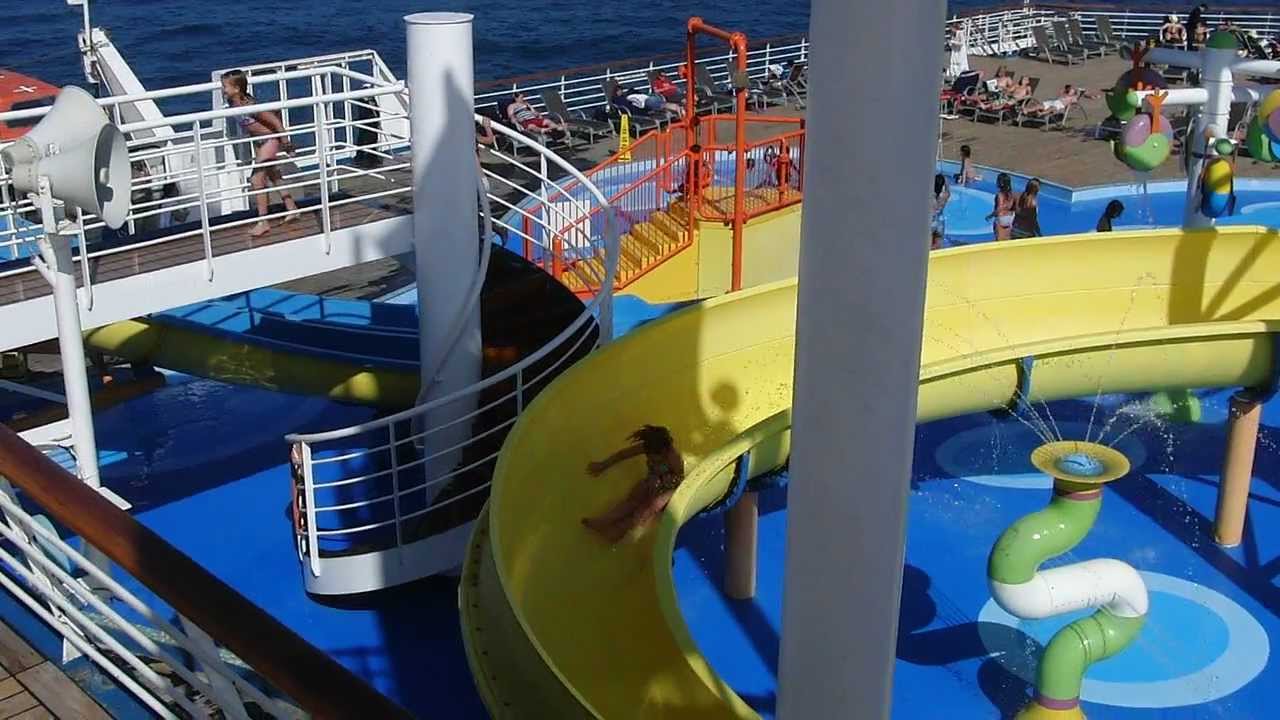 cruise ship waterfall video