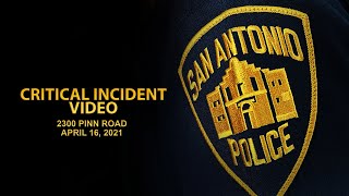 San Antonio Police Department: Critical Incident Video Release Pinn Road
Consistent with the San Antonio Police Departments critical incident video release policy, the following is video from the officer-involved shooting in the 2300 block of Pinn Road on April 16th, 2021. San Antonio Police Department: Critical Incident Video Release Pinn Road