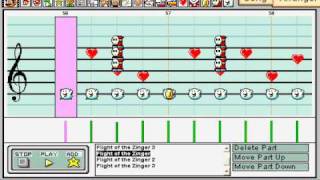 Flight of the Zinger (Hornet Hole) from Donkey Kong Country 2 on Mario Paint Composer