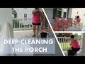 DEEP CLEANING MY PORCH | CLEAN WITH ME VLOG! | RELAXING CLEANING VIDEO