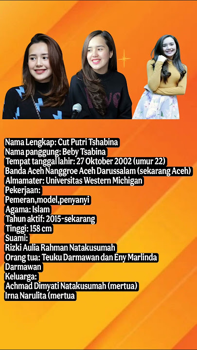 Beby Tsabina : Biodata Lengkap !! #breakingnews #artis   #viralvideo #model #pemeran #penyanyi