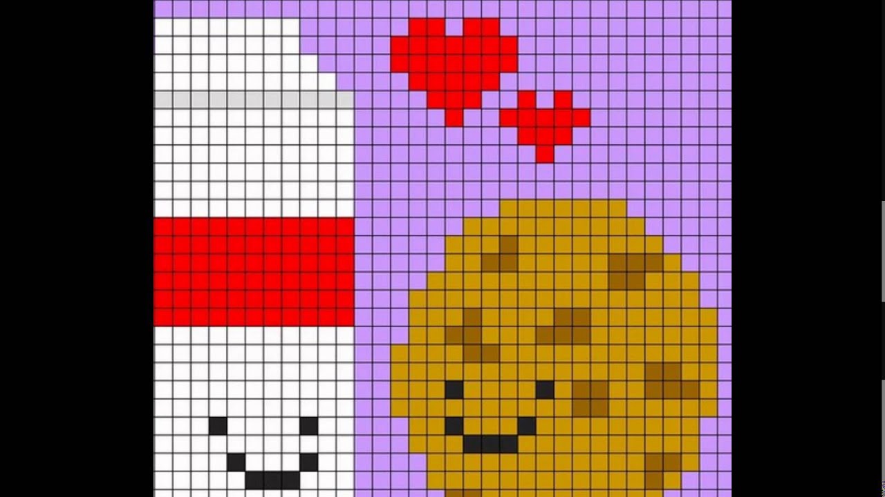 Несколько схем рисунков по клеточкам